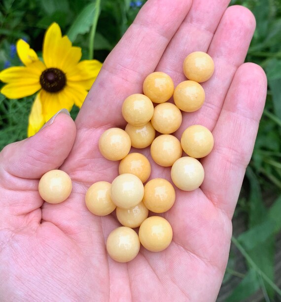 Yellow Jasper Sphere: 12mm Genuine Crystal Orb, AA Quality