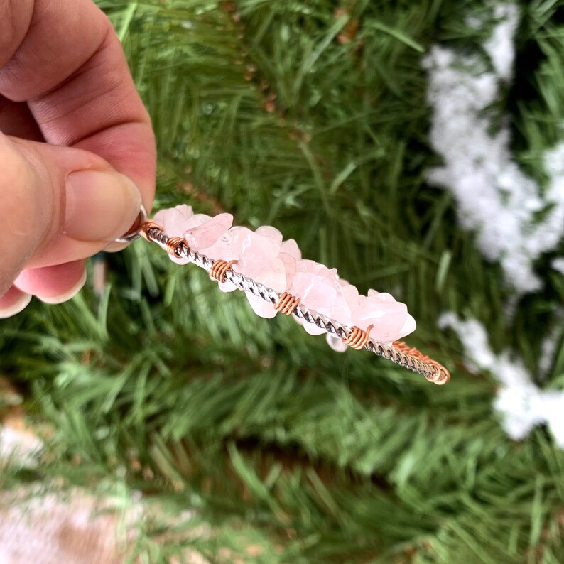 Yoga Gift Genuine Rose Quartz 2.5 inches! Inspirational Gift Rose Quartz Tree of Life Pendant Healing Jewelry Reiki Healing