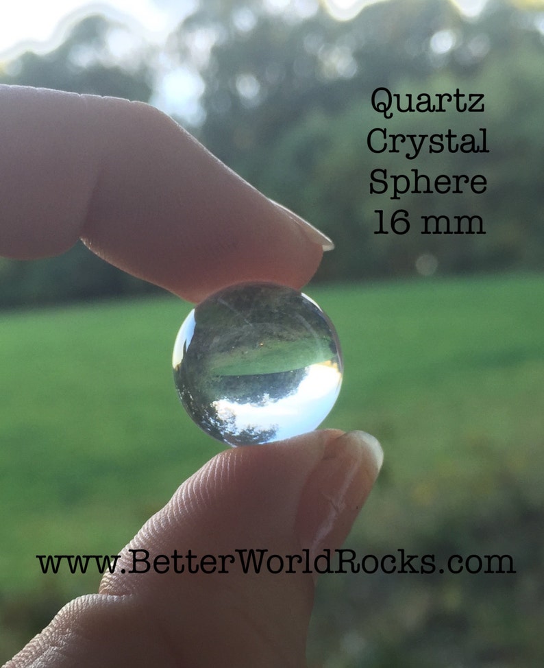 16mm Clear Quartz Crystal Balls Quartz Sphere Healing Etsy