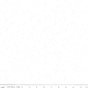 Riley Blake Blossom white on white, quilting fabric sold by half yard