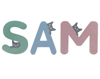 Holzbuchstaben Buchstaben Deko Namensbuchstaben Kinderzimmer Deko Buchstaben für Tür Personalisierte Buchstaben Holzbuchstaben Name Wand