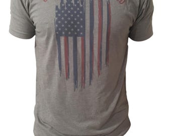 One nation under God shirt, USA flag shirt, American flag shirt, patriotic shirt, vintage USA shirt, independence day shirt
