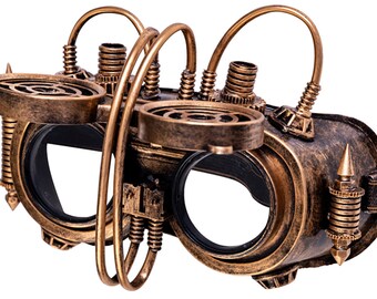 Steampunk Brille Bronze Maske