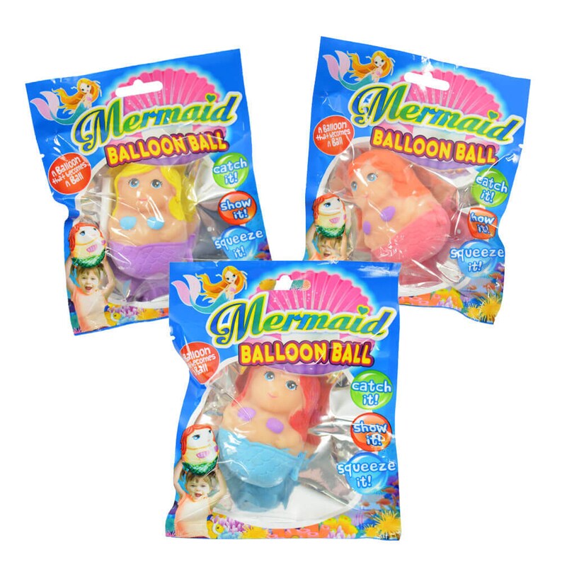 3er Set Meerjungfrau Anti-Gravity Ballonball bis zu 25 cm Bild 4