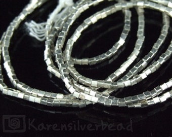 KL-007 thai karen hill tribe silver 100 mini cubic bead