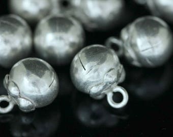 3KH-076 thai karen hill tribe silver 2 mangosteen charm