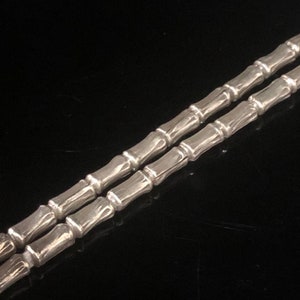 KC-003 Thai Karen hill tribe silver 40 bamboo tube bead
