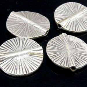 KV-027 Thai Karen hill tribe Silber 2 runde Scheibenperle