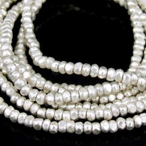 KL-020 Thai karen hill tribe silber 100 mini Facettenperle