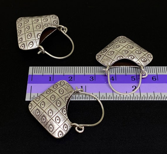 Boucles D'oreilles Argent Massif 925 Tribu Karen - Longues Courbes Forme Larme - Femme