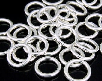 KA-033 thai karen hill tribe handemade silver 20 mini plain closed jump ring