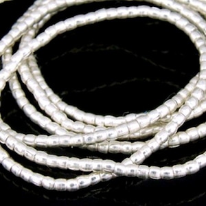 KL-015 Thai karen hill tribe silver 100 mini round seed bead