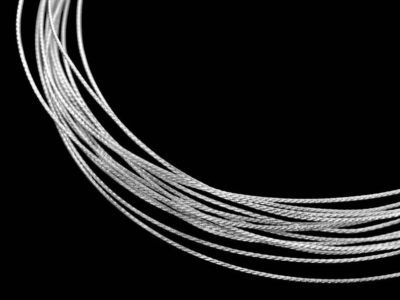 KX-007 Thai karen hill tribe handmade silver 5ft. triple twist wire 20ga. image 3