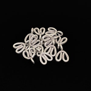 7KH-012 Thai karen hill tribe handmade silver 6 fancy wire charm