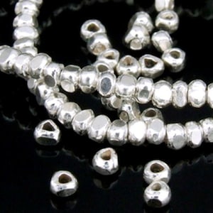 KJ-023 Thai karen hill tribe silber 30 mini Facettenperle