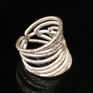 KY-009 Thai karen hill tribe handmade silver ring