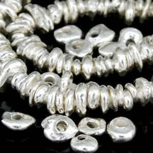 KJ-007 Thai karen hill tribe silber 40 mini free form bead