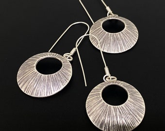 6KH-003 Thai karen hill tribes handmade silver pair earring
