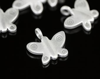 KA-067 Thai Karen Hill Tribe Silver 2 Butterfly Charm - Etsy Israel