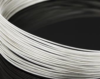 KA-100 Thai karen hill tribe hand pull silver round wire 10ft. 26gauge dead soft