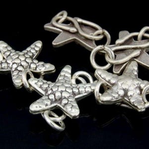 KA-059 Thai karen hill tribe silver 1 starfish S. clasp