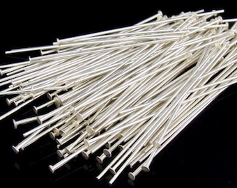 KA-108 thai karen hill tribe silver white 20 round flat headpin