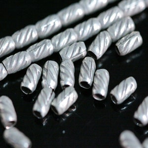 KD-006 thai karen hill tribe silber 50er röhrchen bead