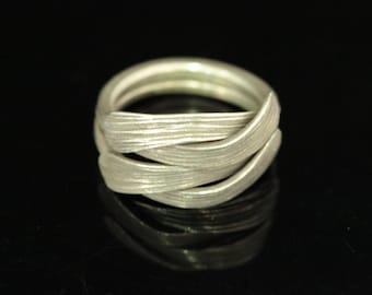 KY-038 thai karen hill tribe handmade silver ring