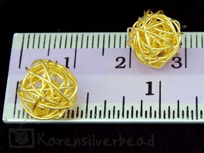 KG-026 thai karen hill tribe silver 6 gold vermeil small wire | Etsy