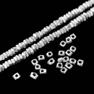 KL-009 Thai Karen Hill Tribe Silver 100 Mini Square Seed Bead