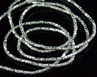 KL-010 Thai karen hill tribes handmade silver 100 mini facet bead