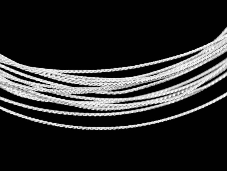 KX-007 Thai karen hill tribe handmade silver 5ft. triple twist wire 20ga. image 2