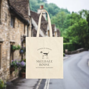 Skeldale House, Darrowby 2297, All Creatures Great and Small, Shopping Bag Tote, British Gifts, Mrs Hall, James Herriot, British PBS BBC TV