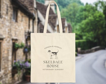 Skeldale House, Darrowby 2297, All Creatures Great and Small, Shopping Bag Tote, British Gifts, Mrs Hall, James Herriot, British PBS BBC TV