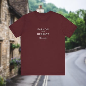 Farnon and Herriot Darrowby Shirt, All Creatures Great and Small Gift, James Herriot, Skeldale House, Mrs Hall, Darrowby 2297, British Gift