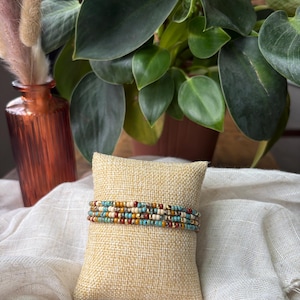 Bohemian bracelet, boho bracelet, bohemian jewelry, boho jewelry, beach jewelry, stretchy bracelet, tiny beaded, ocean jewelry, stacking