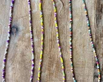 Boho Seed Bead Necklace: Bohemian Beach Jewelry
