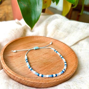Perlenarmband, Perlenarmband, Surf-Schmuck, Boho-Armband, Boho-Armband, wasserdichtes Armband, verstellbares Armband