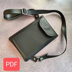 Patrón de cuello de teléfono inteligente de cuero | Plantilla de funda de cuero para teléfono | Cartera del teléfono PDF | Bolsa para teléfono inteligente | Funda para el cuello para smartphone | Vídeotutorial