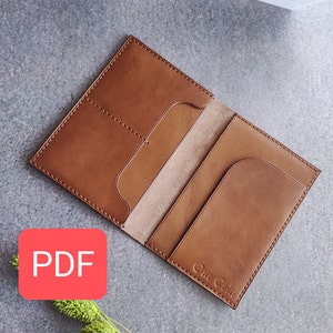 Patrón de cartera de documentos PDF | A4 + Carta (EE.UU.) | Plantilla de portada de documento de cuero con enlace de vídeo