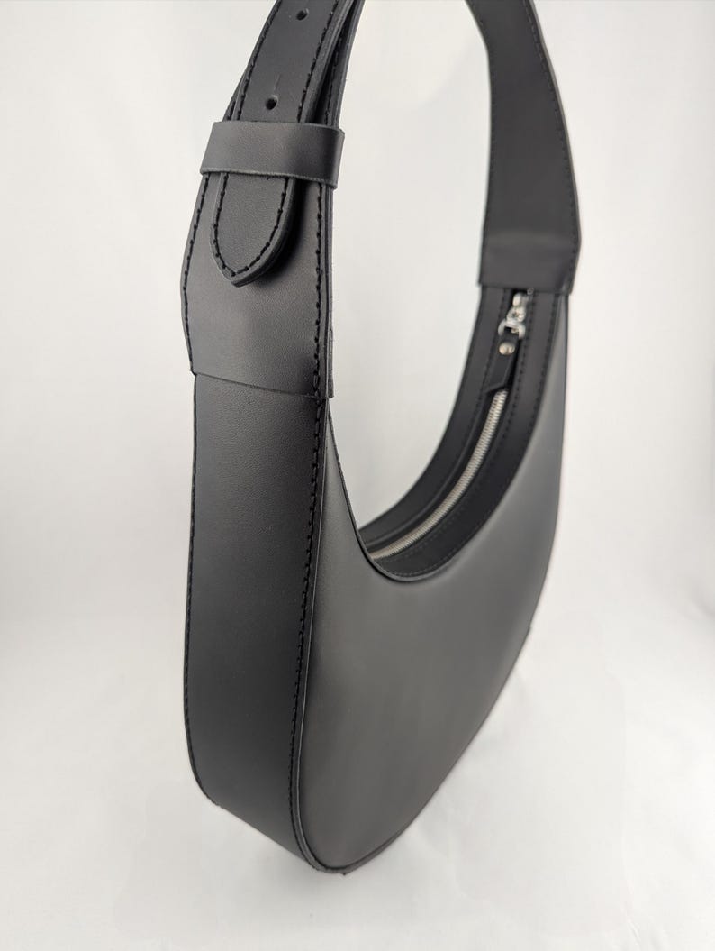 Leather Crescent Bag Pattern PDF SVG Slouchy Shoulder Purse Aesthetic ...