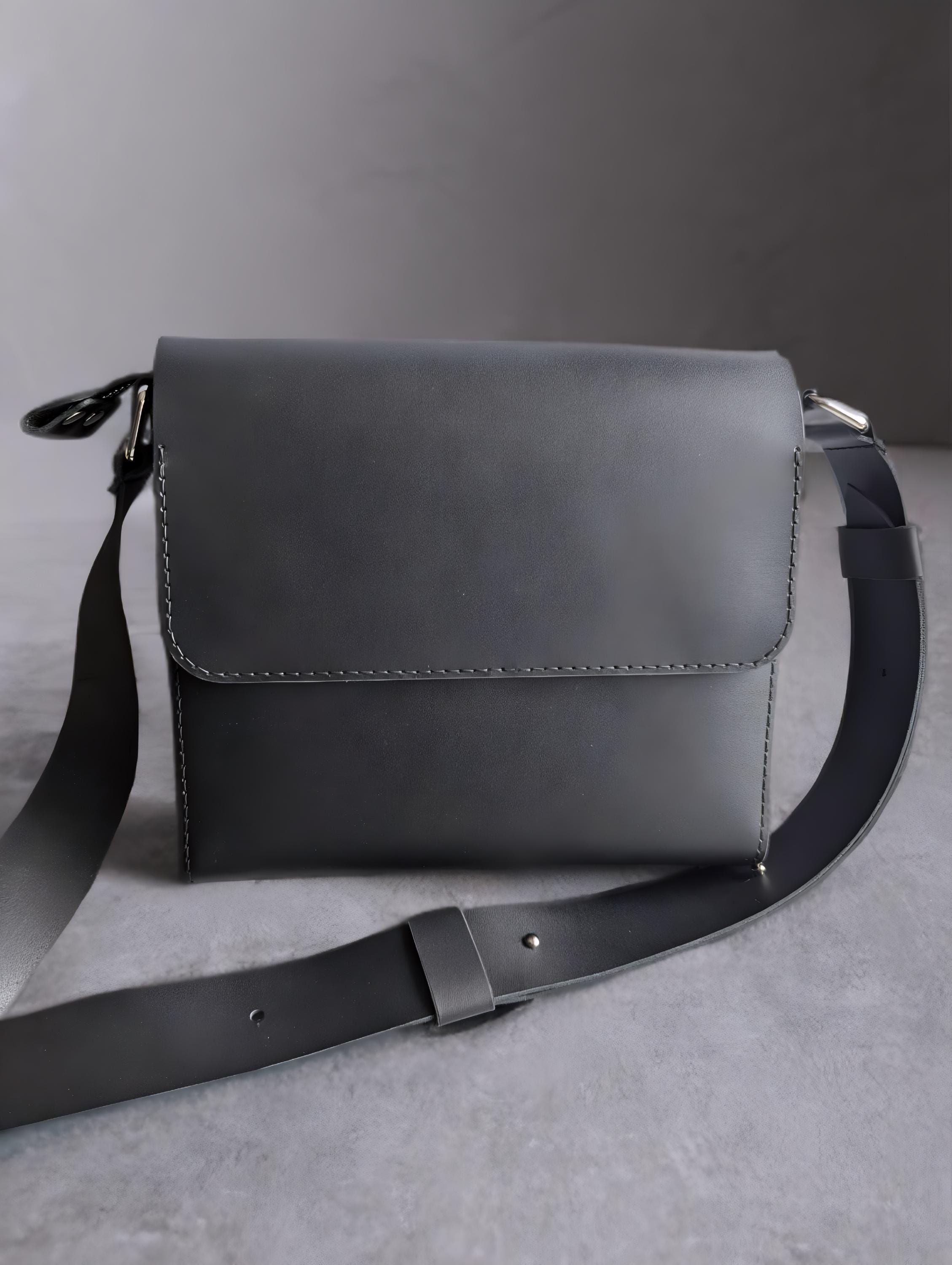 Leather Messenger Bag Pattern PDF SVG | Mens Leather Bag Pattern With ...
