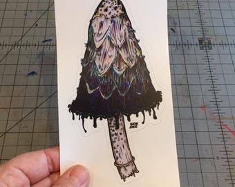 Inky Cap Mushroom decal