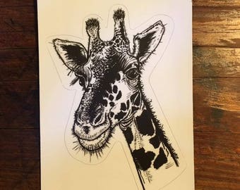 Giraffe decal