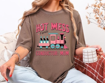 Hot Mess Express Mom PNG | Chaos Coordinator Funny Digital Download | Mom Life Humor File