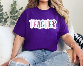 Lehrer PNG | Moderne Lehrer Sublimation Design | Digitaler Download für Shirts, Tassen & Geschenke