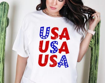 Patriotic USA Flag PNG: 4th of July Sublimation (Digital Download)