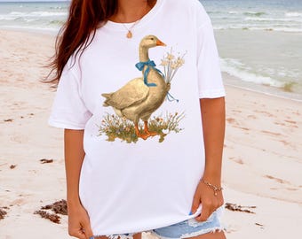 Goose Holding Sparklers PNG – Digital Download
