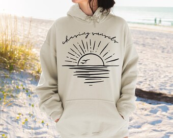 Chasing Sunsets SVG: Retro Beach Sunset Quote (Digital Download)