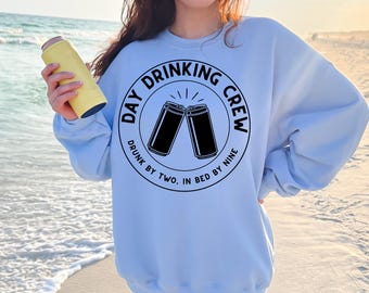 Day Drinking Crew SVG: Funny Party Shirt Design (Digital Cut File)